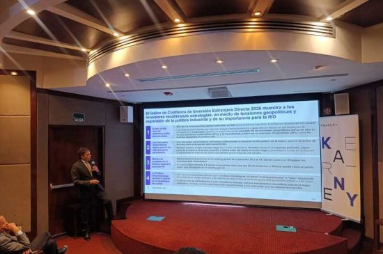 México pasa de la posición 25 a la 19 en el índice de atracción de IED: Kearney